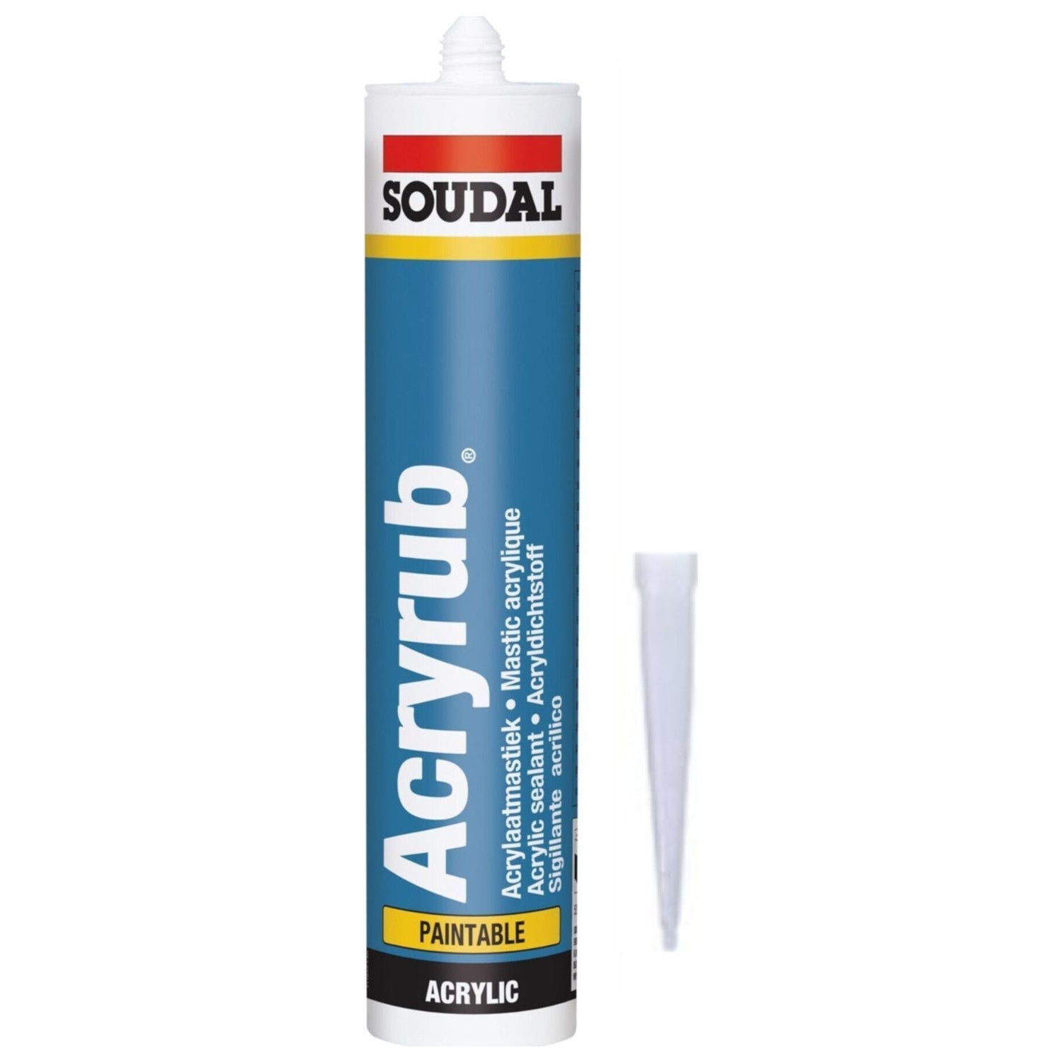 SOUDAL SİLİKON MASTİK 500 GR BEYAZ