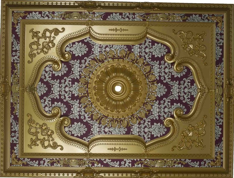 Altın Bordo Dikdörtgen Saray Tavan 120 X 160 cm