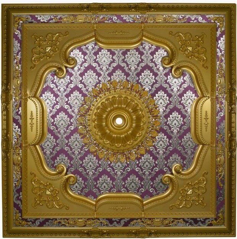 Altın Bordo Saray Tavan 150 X 150 cm