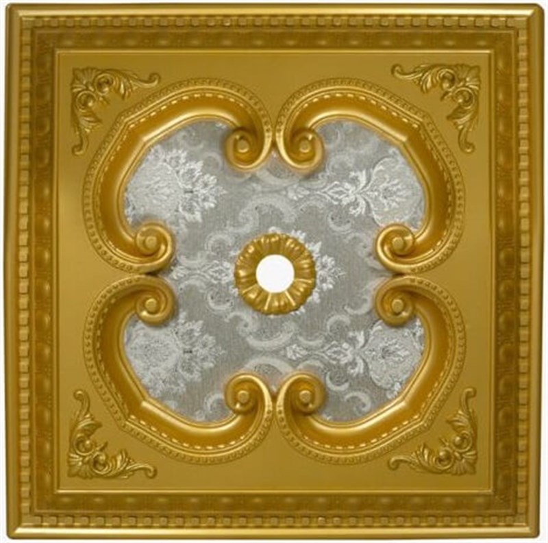 Altın Kare Saray Tavan 60 X 60 cm