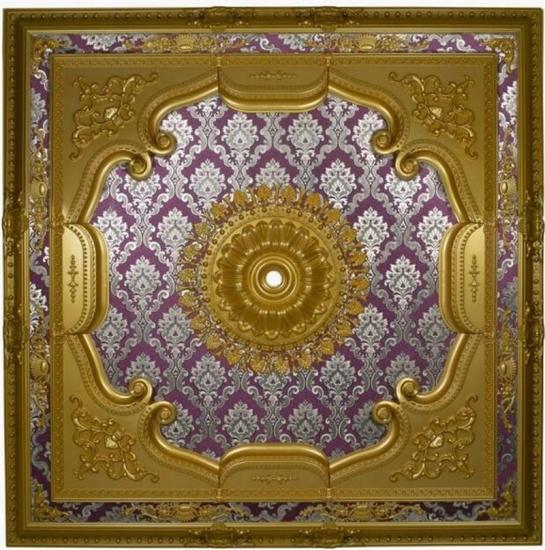 Altın Bordo Saray Tavan 150 X 150 cm İncele!