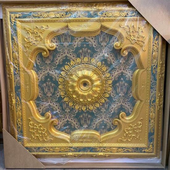 Altın Zümrüt Yeşil Saray Tavan 150 X 150 cm İncele!